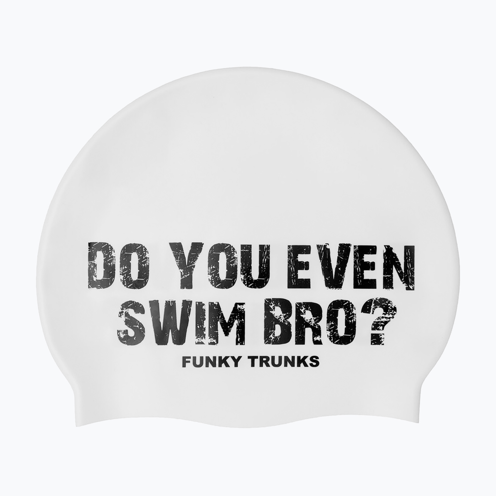 Плувна шапка Funky Trunks Silicone white swim bro