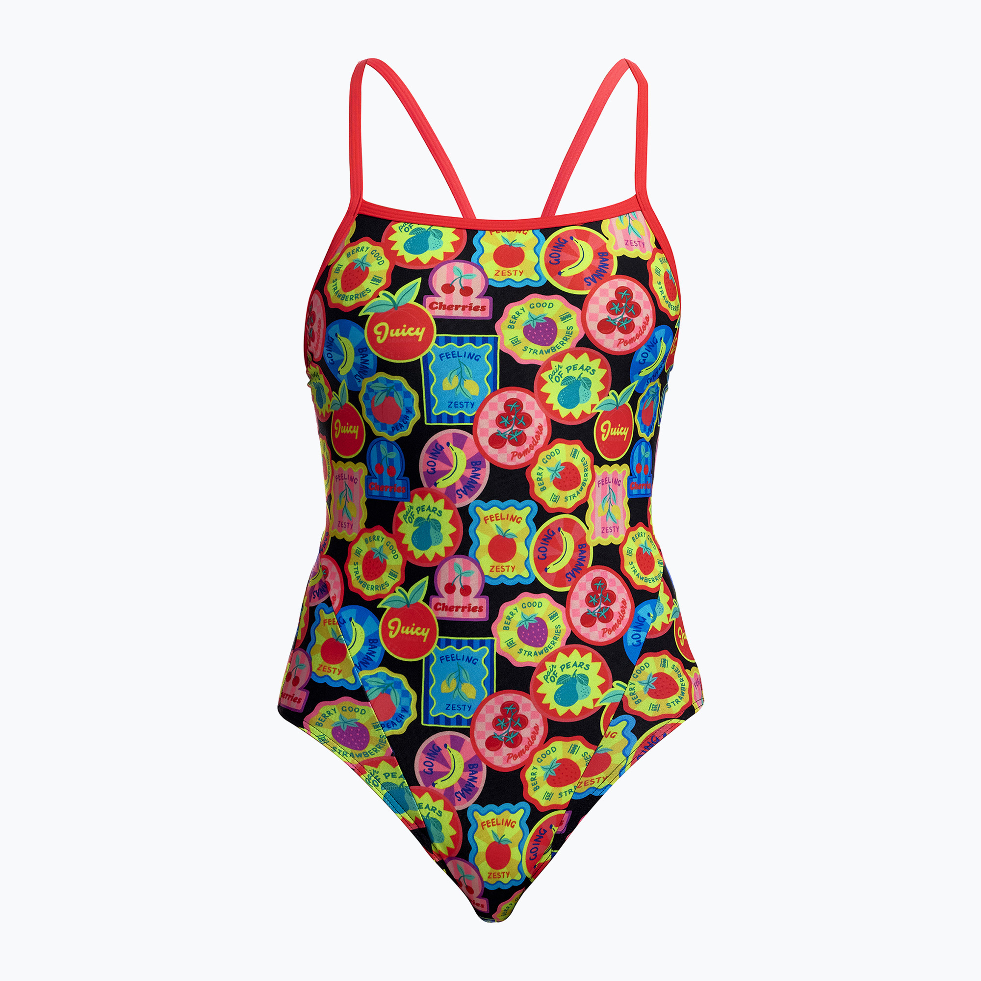 Детски цял бански костюм Funkita Single Strap One Piece berry good
