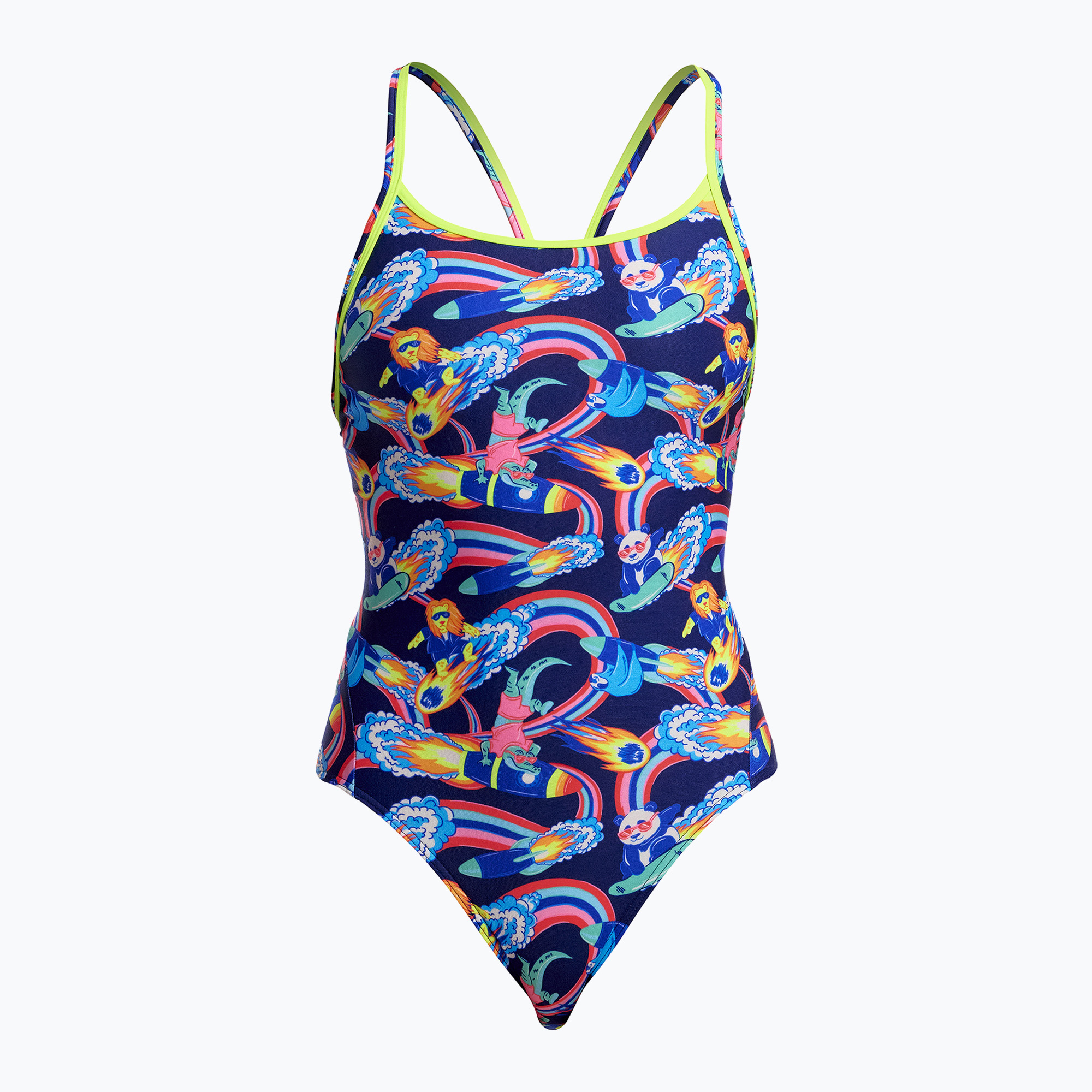 Дамски цял костюм за плуване Funkita Diamond Back One Piece blast buddies