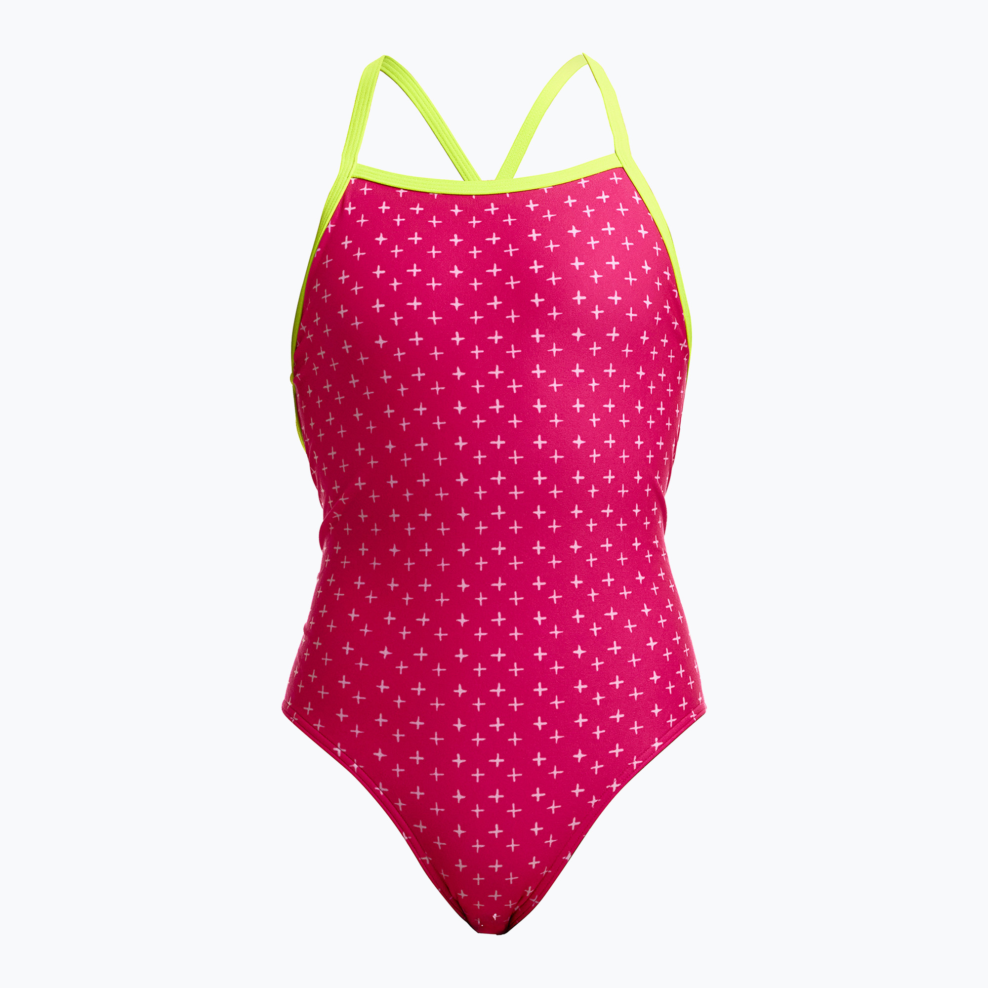 Детски цял бански костюм Funkita Strapped In One Piece pink proton
