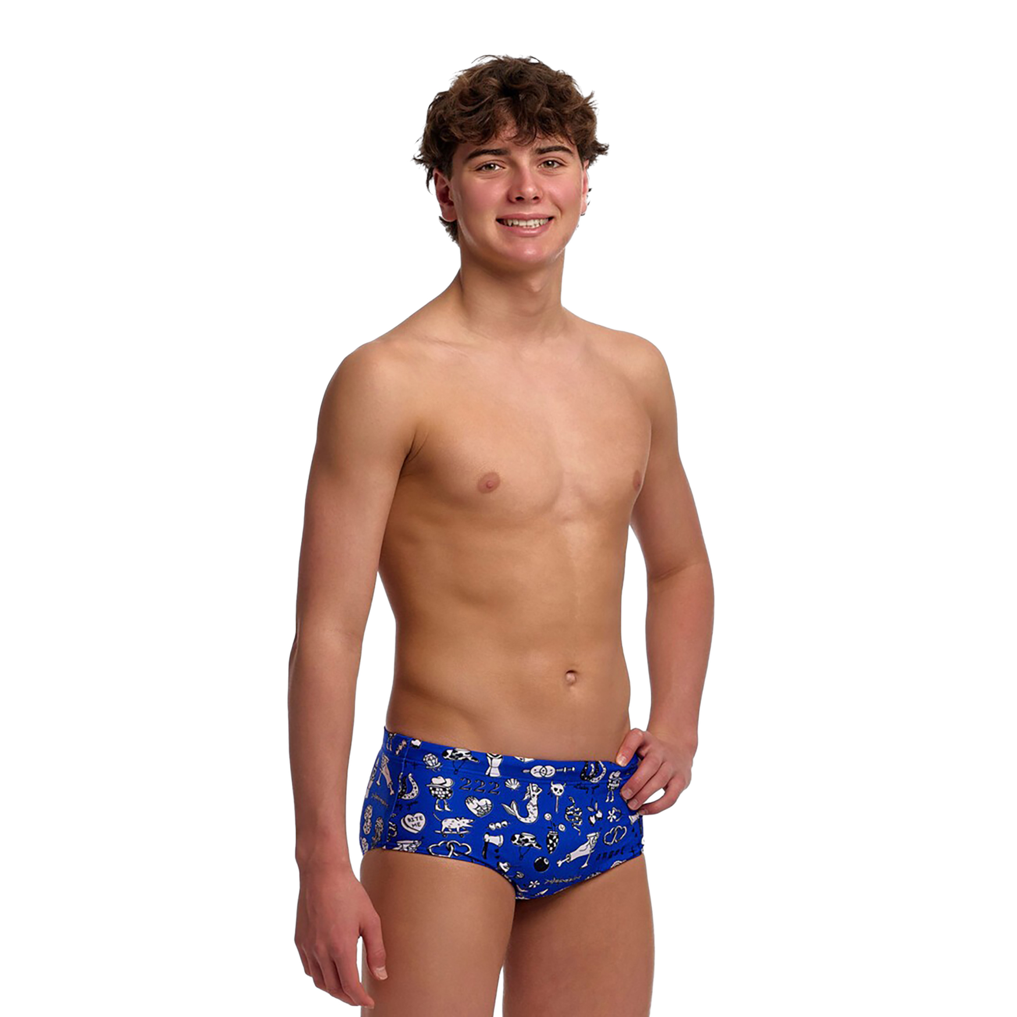 Момчешки бански боксерки Funky Trunks Sidewinder Trunks scratchy