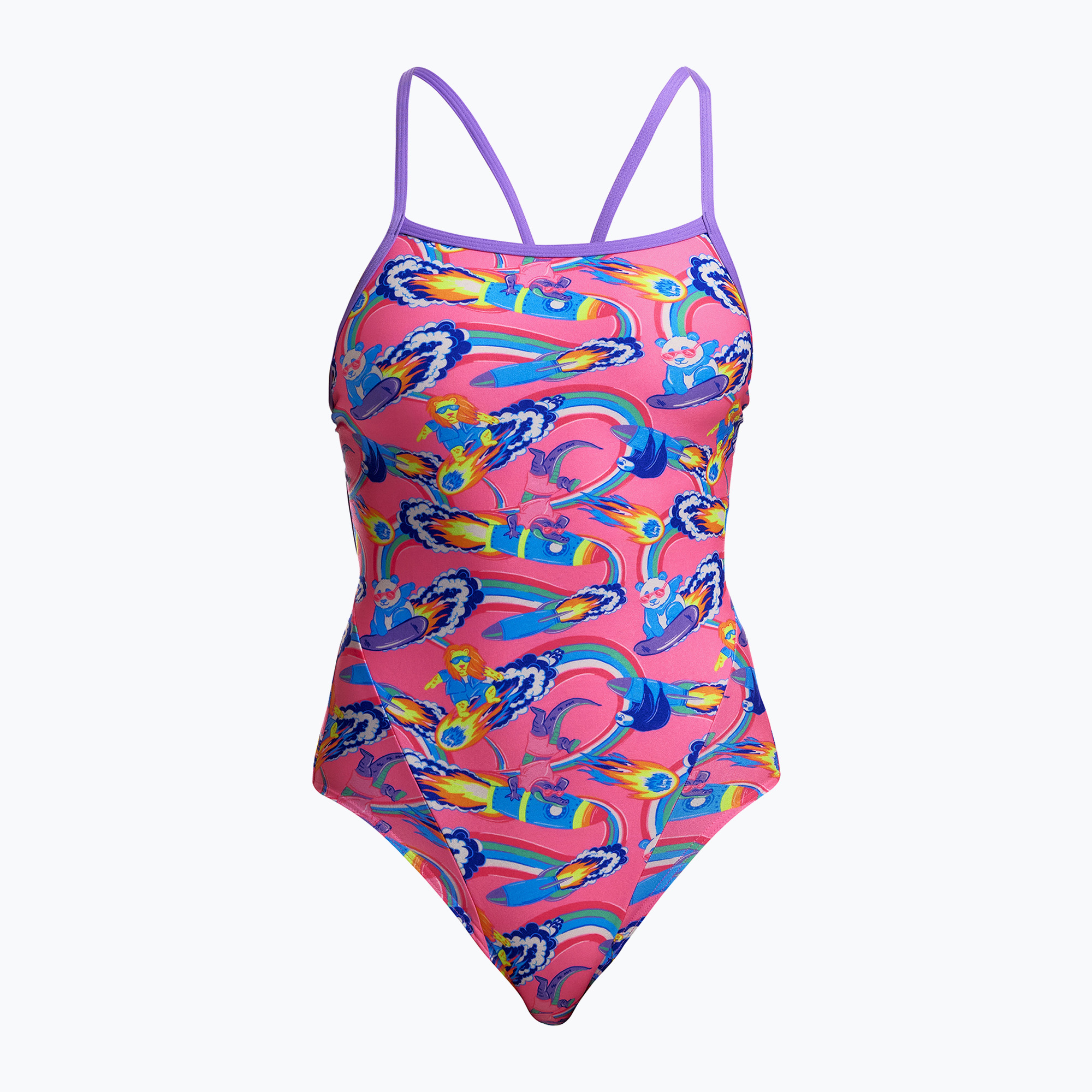 Дамски цял костюм за плуване Funkita Single Strap One Piece sweet surfers