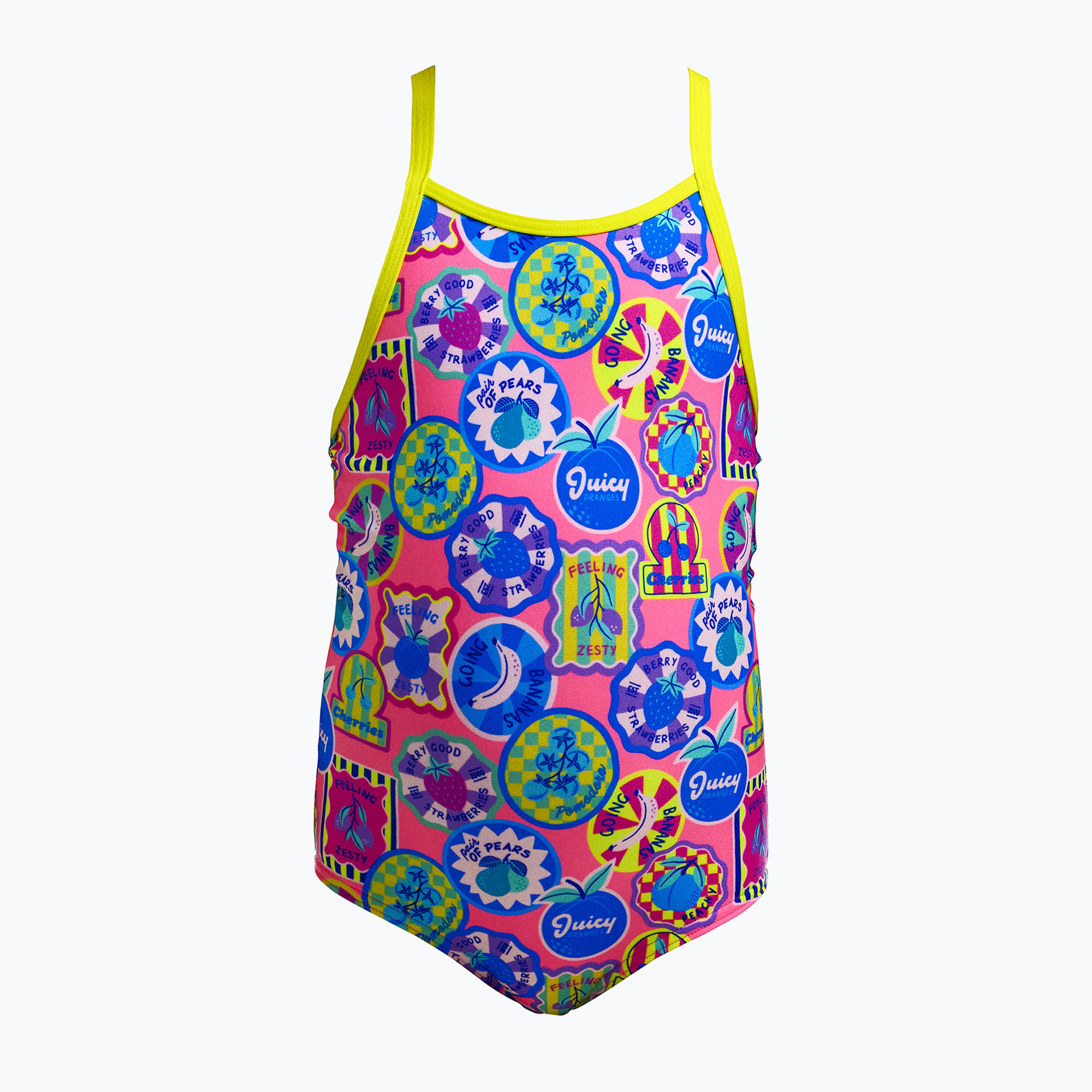 Детски цял бански костюм Funkita Printed One Piece zesty besty