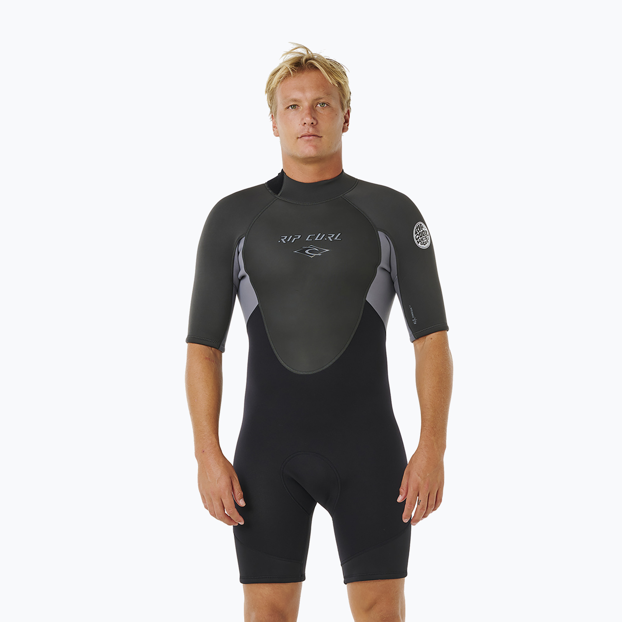 Pianka do pływania męska Rip Curl Omega 2/2 mm Back Zip Springsuit grey 
