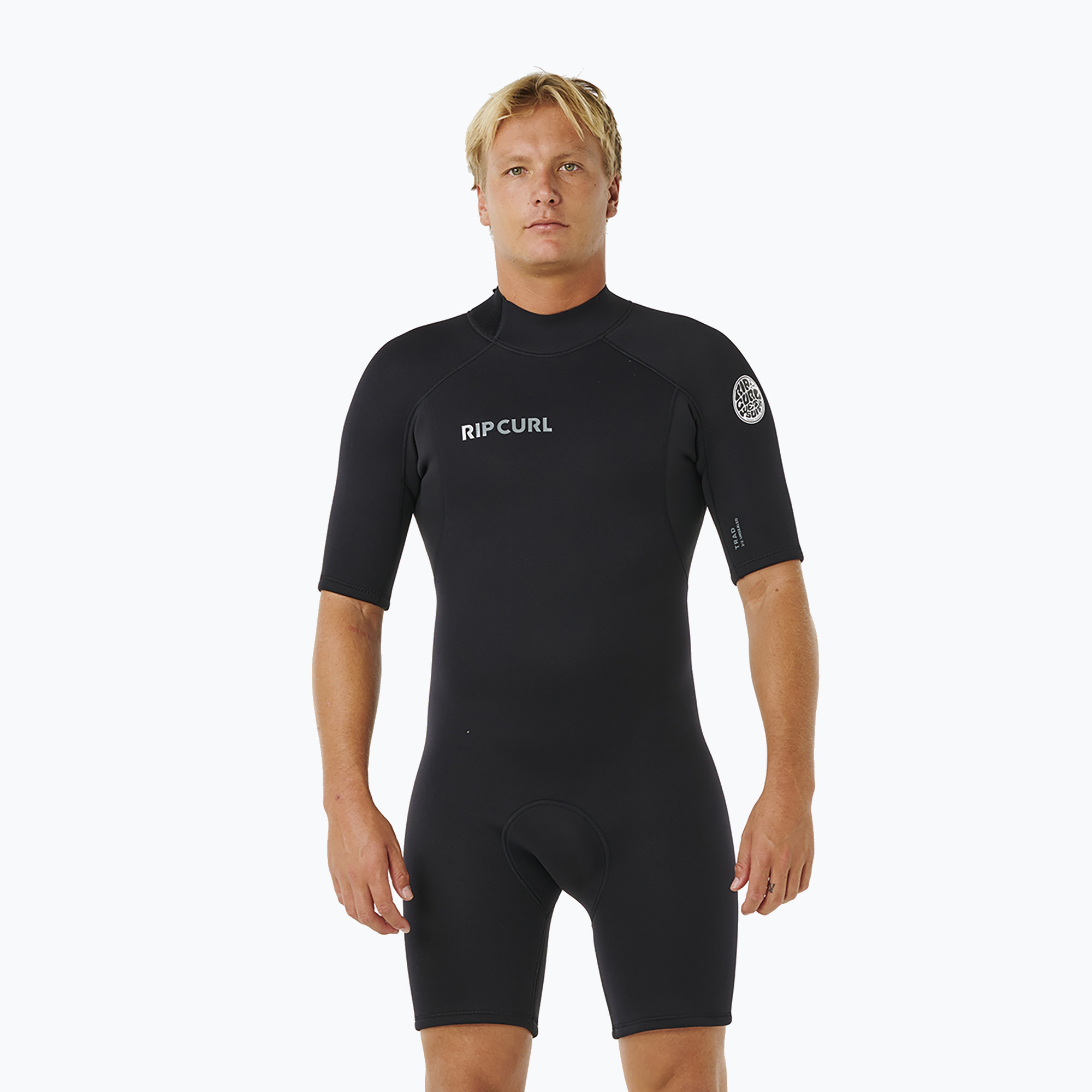 Pianka do pływania męska Rip Curl Trad 2/2 mm Back Zip Springsuit black 