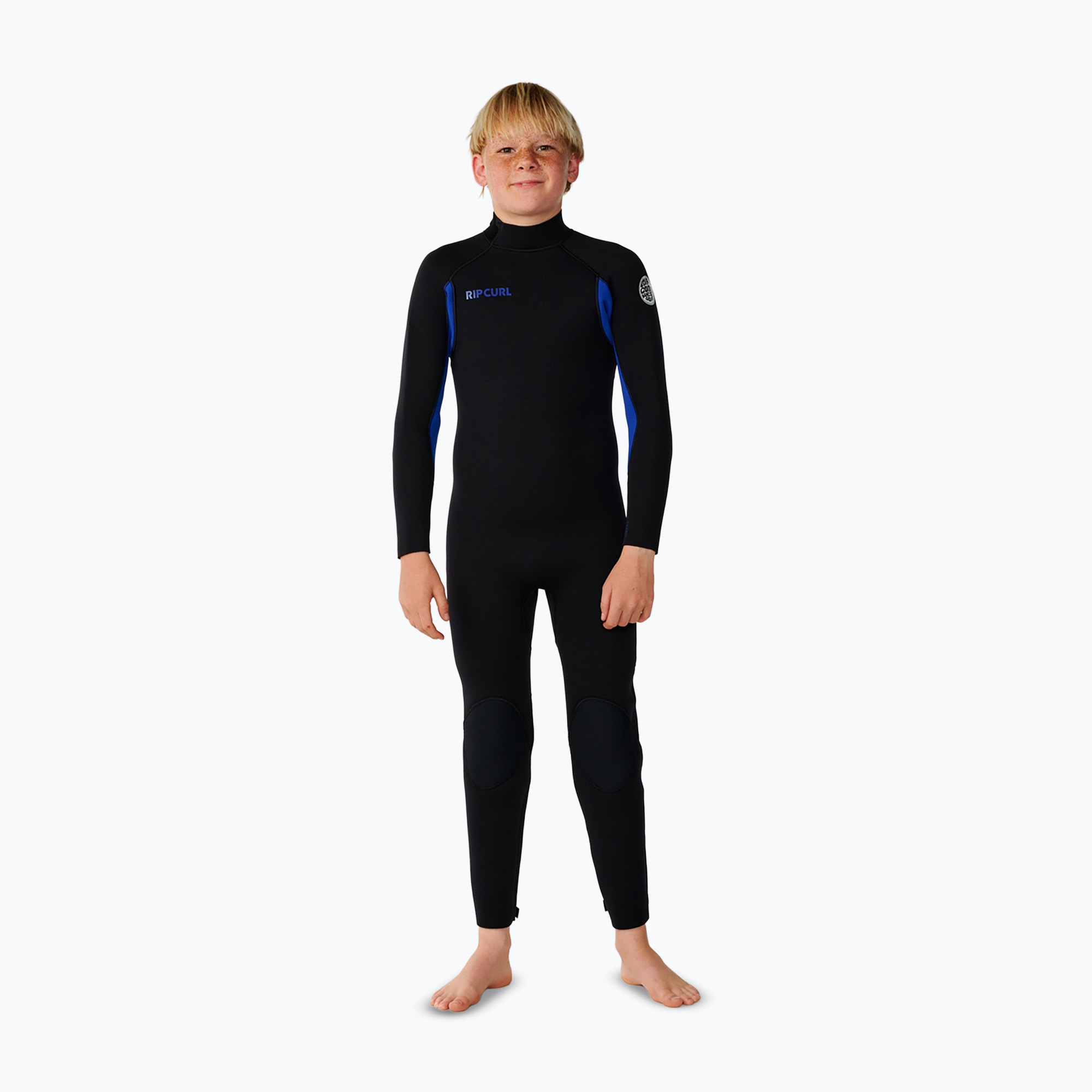 Pianka do pływania dziecięca Rip Curl Trad 3/2 mm Back Zip black/blue 