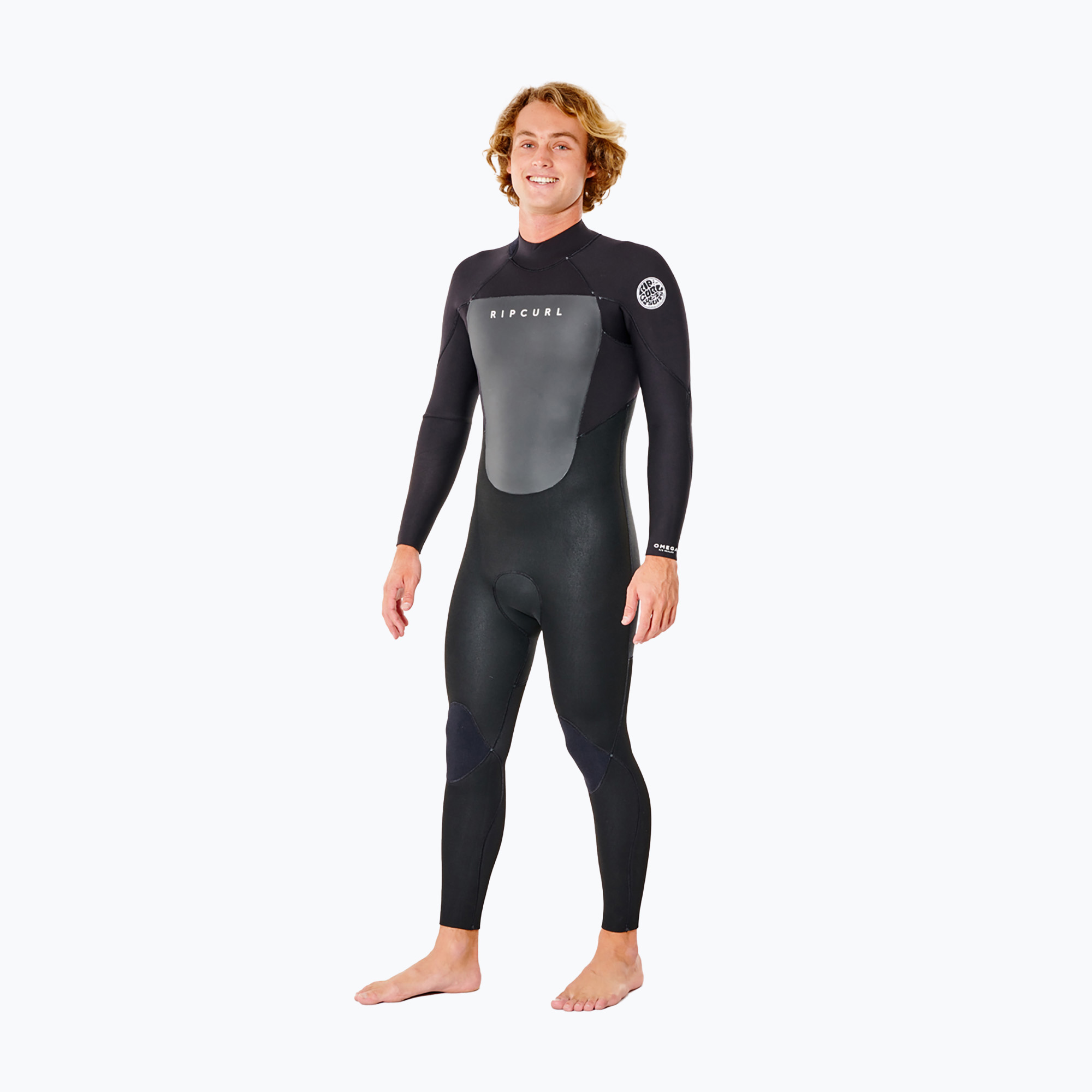 Pianka do pływania męska Rip Curl Omega 4/3 mm Back Zip black 