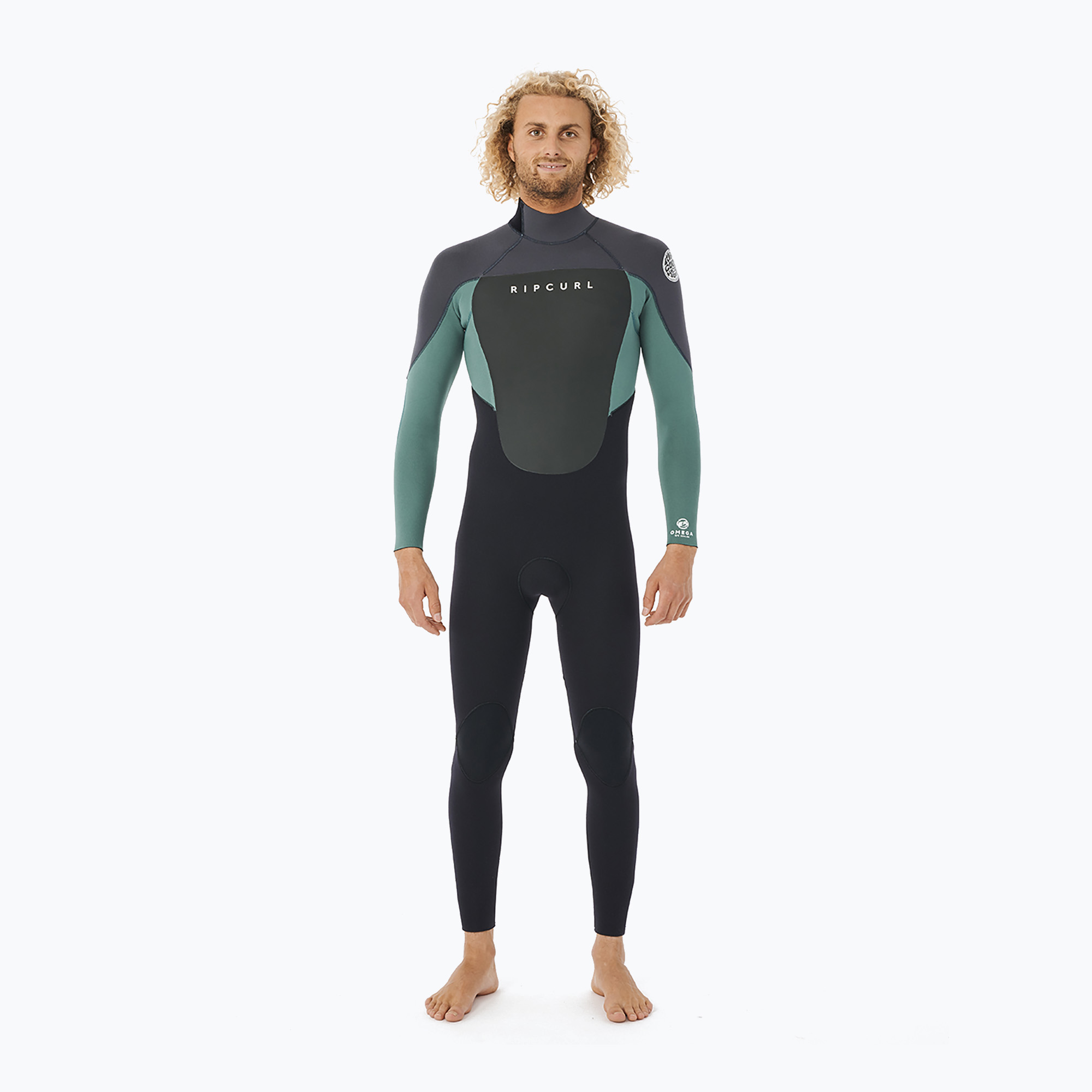Pianka do pływania męska Rip Curl Omega 4/3 mm Back Zip Eco muted green 