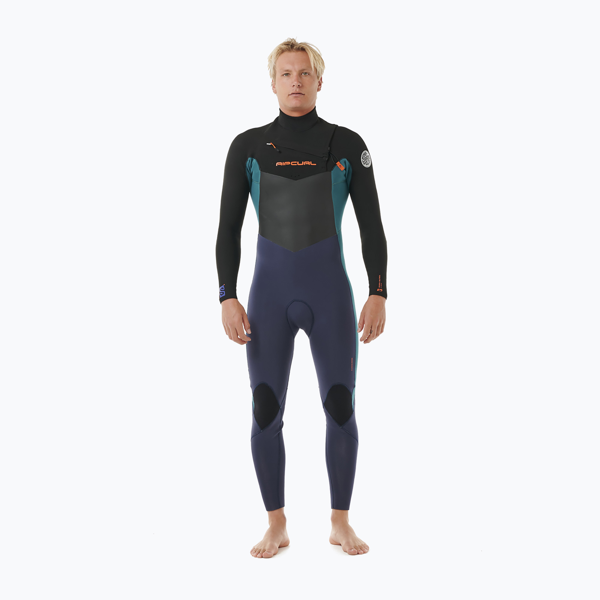 Pianka do pływania męska Rip Curl Dawn Patrol 4/3 mm Chest Zip purple night 