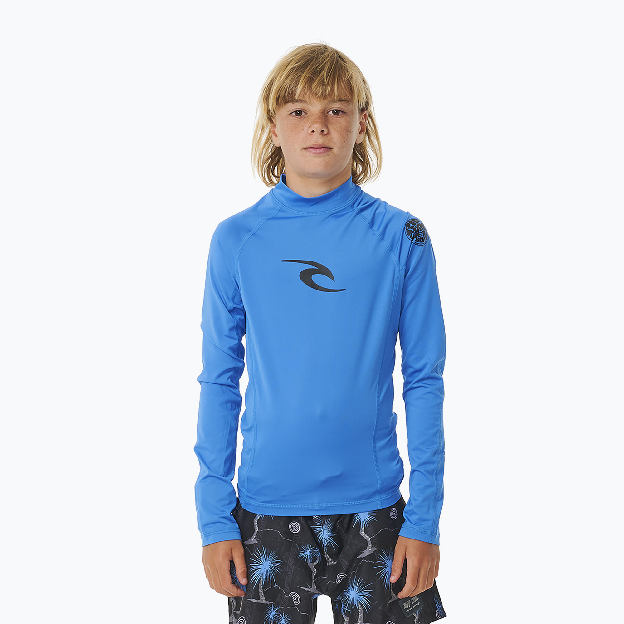 Longsleeve do pływania dziecięcy Rip Curl Waves Upf blue gum 