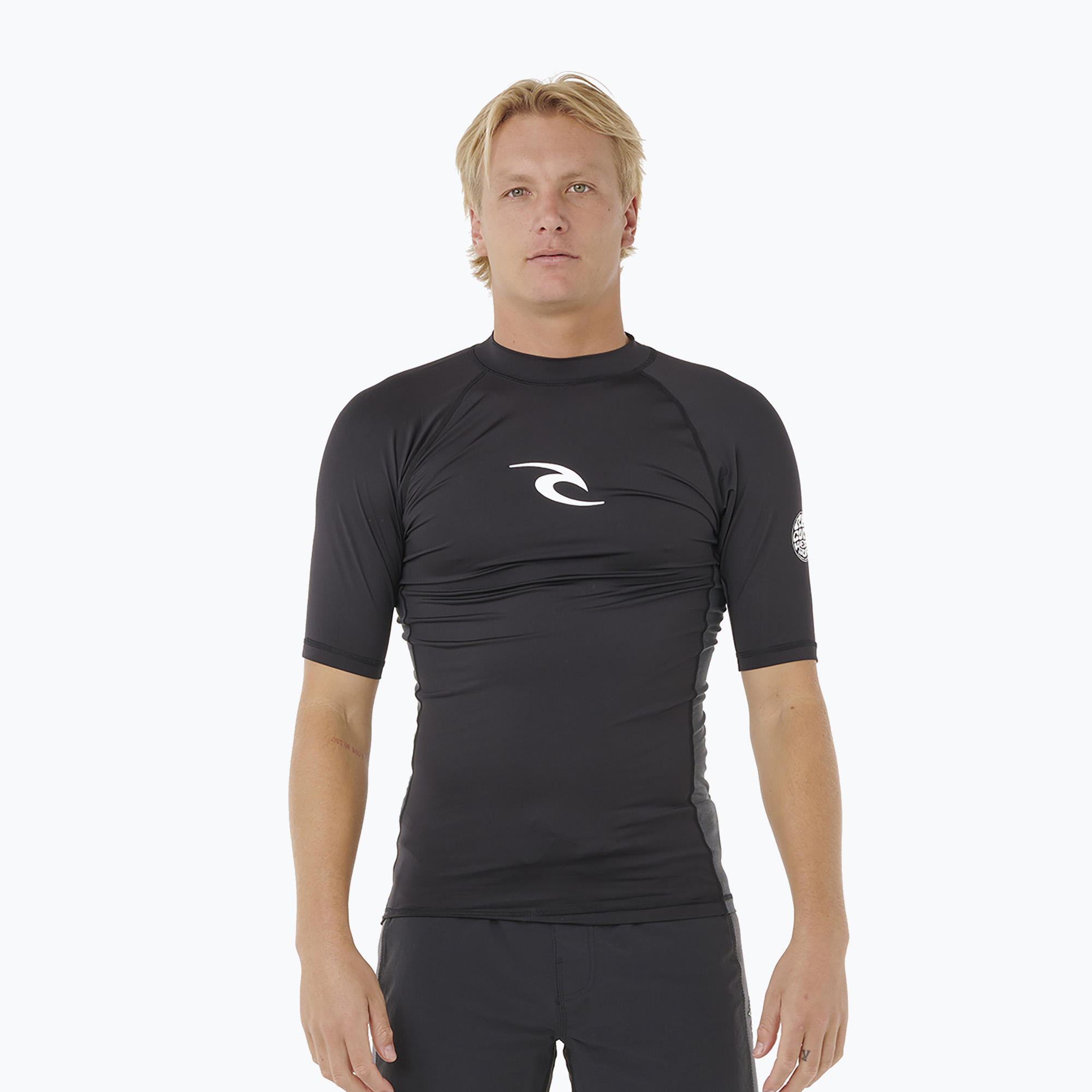 Koszulka do pływania męska Rip Curl Waves Upf Perf black