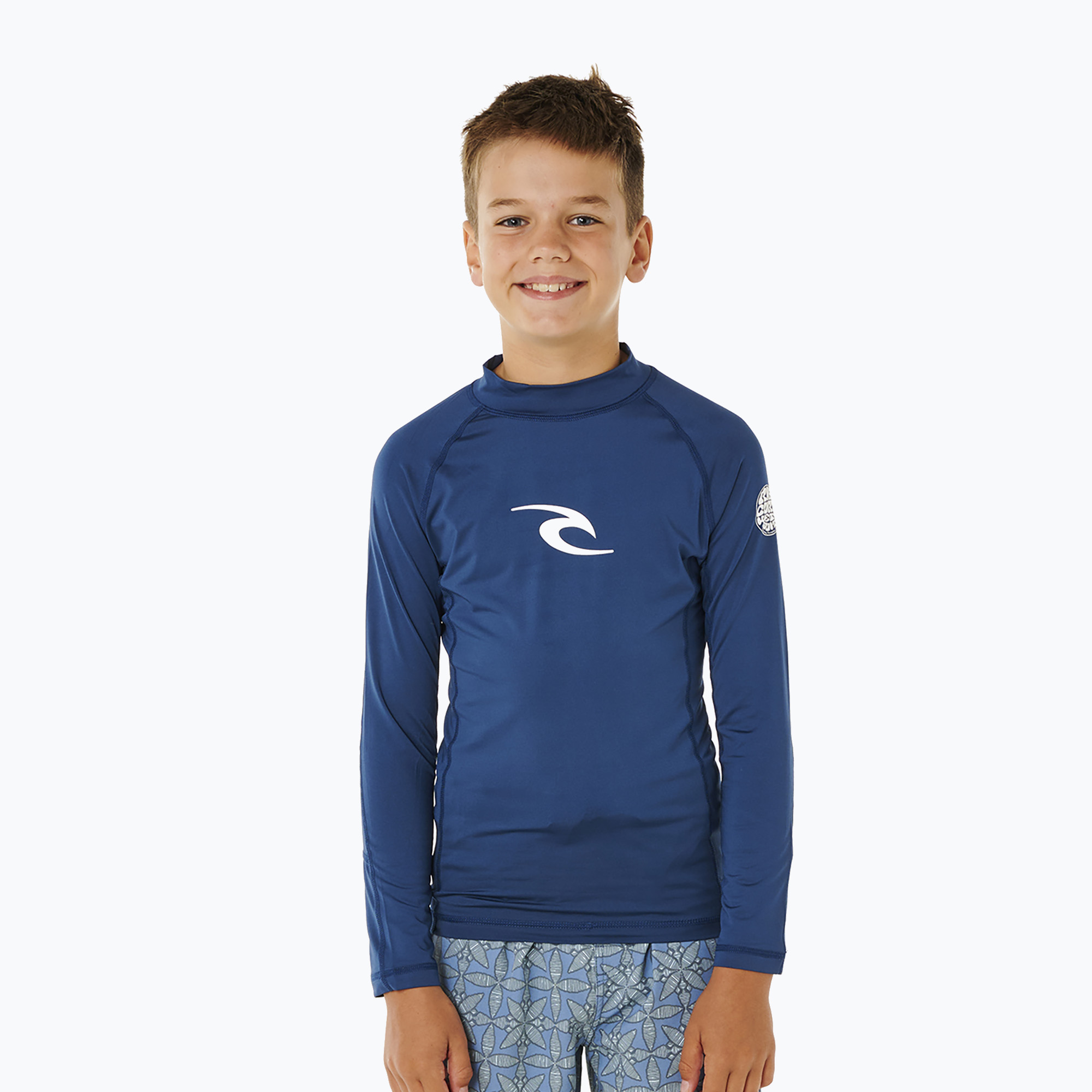 Longsleeve do pływania dziecięcy Rip Curl Waves Upf light navy 