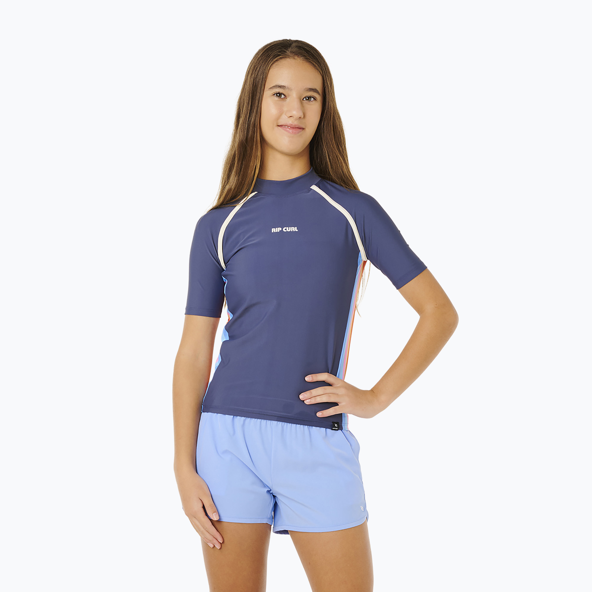 Детска тениска за плуване Rip Curl Surf Revival Rash Vest navy