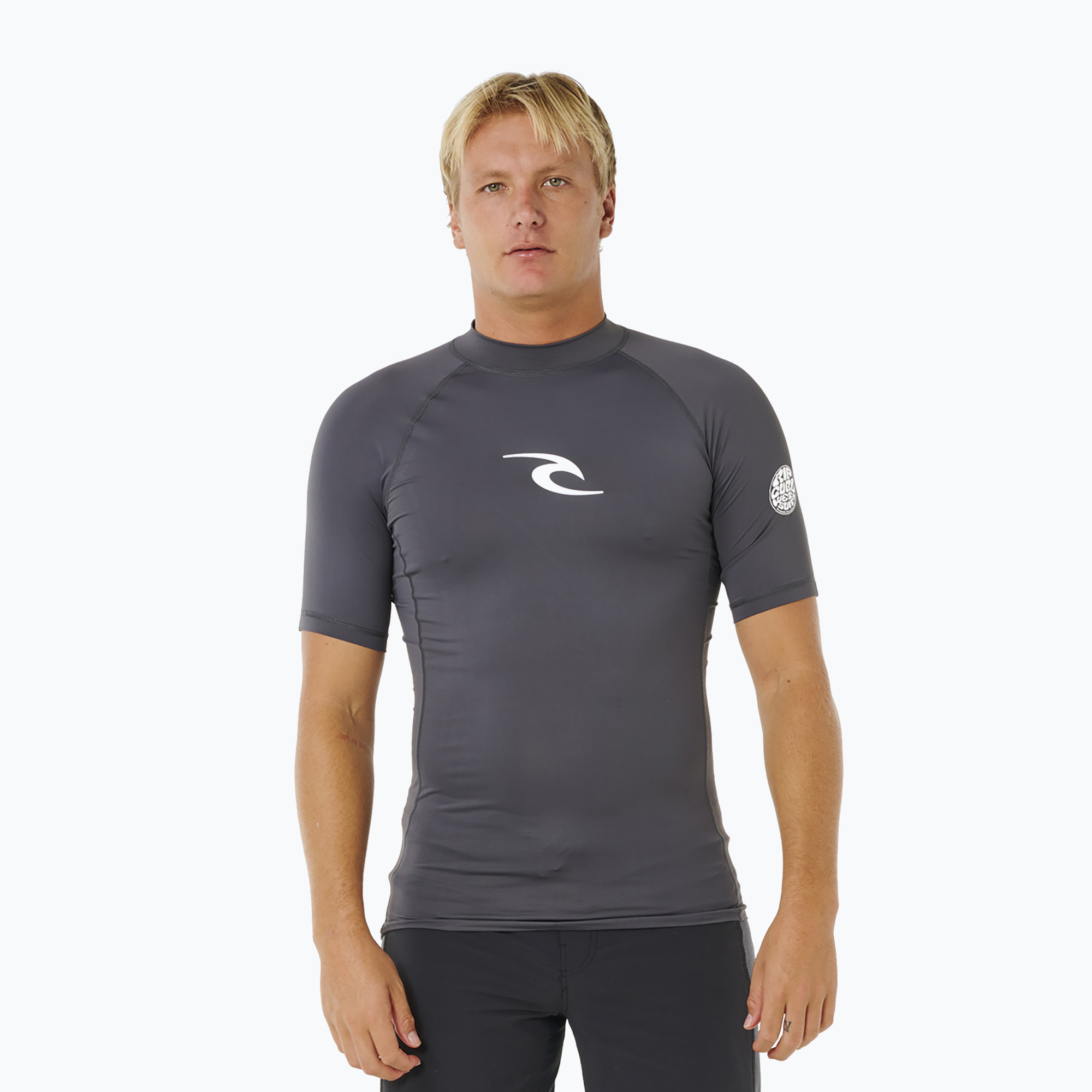 Koszulka do pływania męska Rip Curl Waves Upf Perf charcoal grey