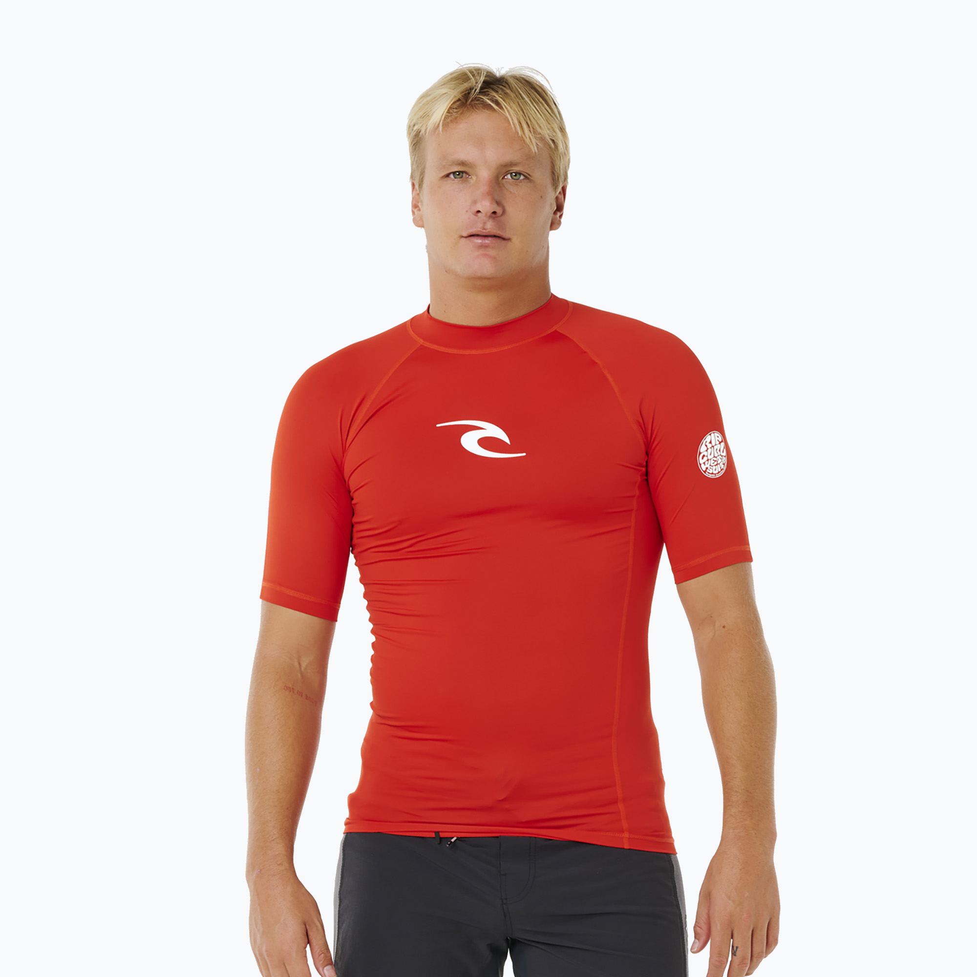 Koszulka do pływania męska Rip Curl Waves Upf Perf lava red 