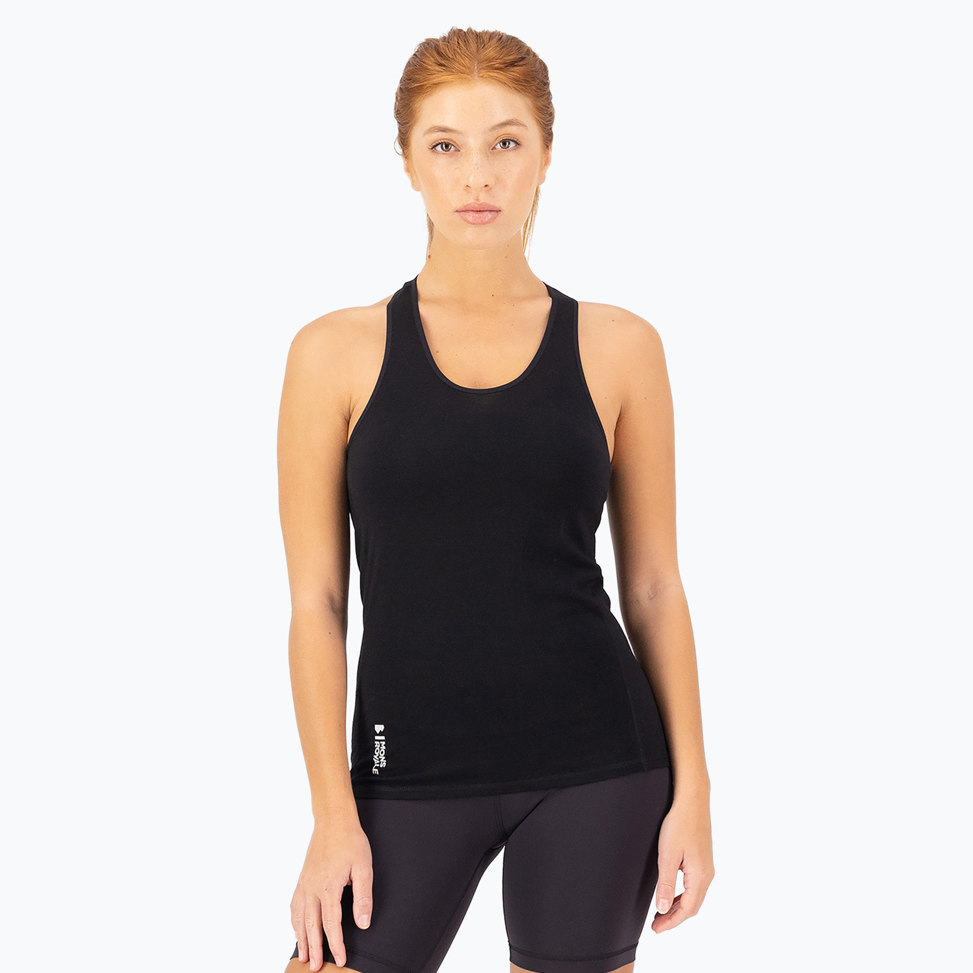 Дамски термален активен потник Mons Royale Bella Merino Tank black