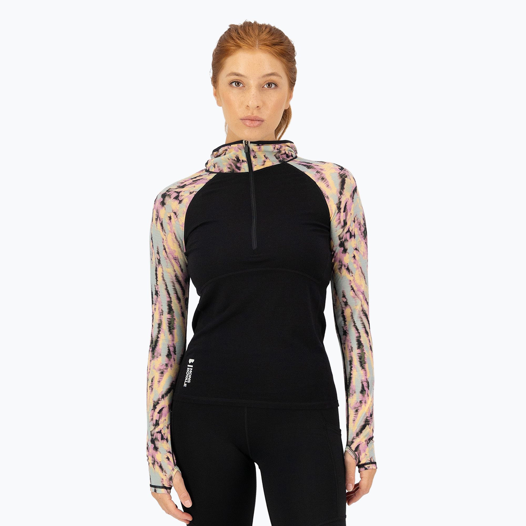 Дамски термален суитшърт Mons Royale Bella Tech Hood black