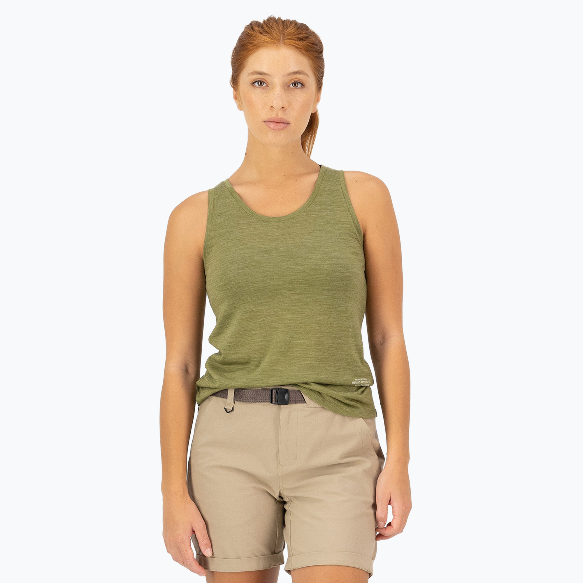 Women's thermal active tank top Mons Royale Zephyr Tencel Tank fern (M)