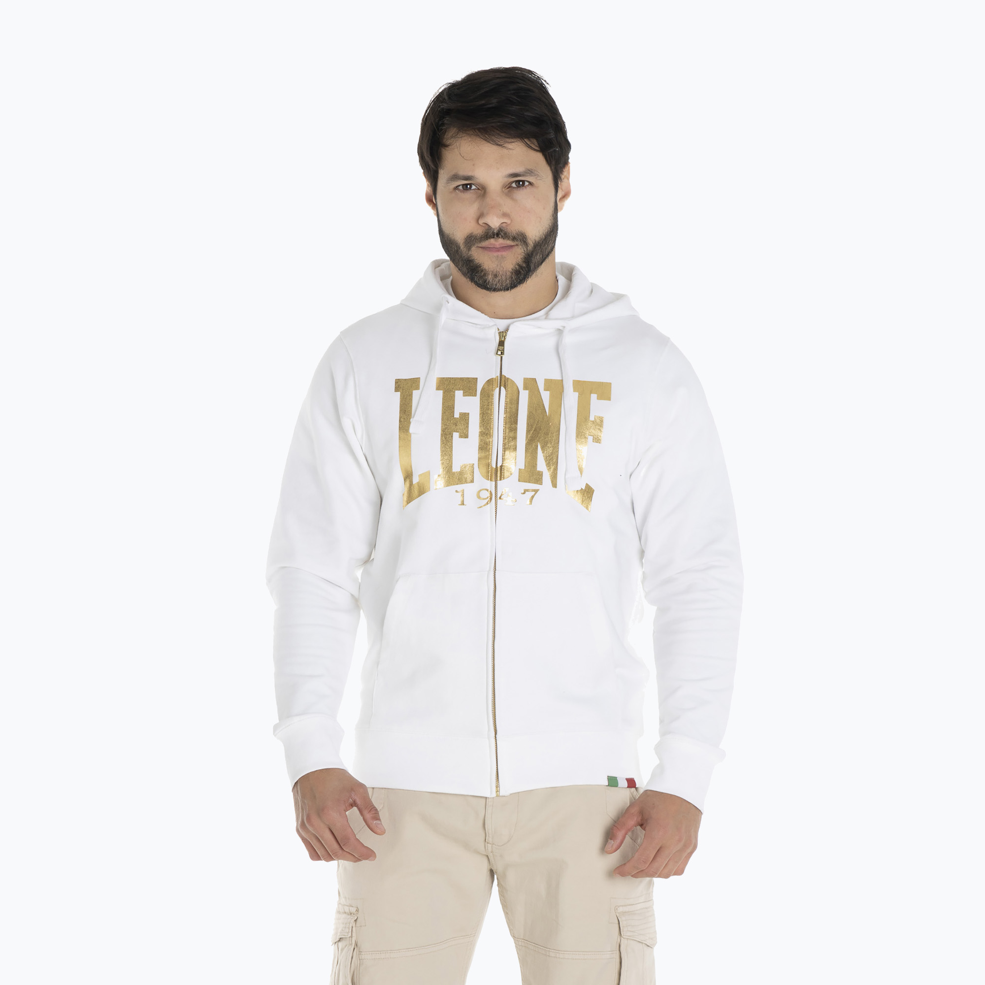 Bluza męska LEONE 1947 Gold Hoody optic white 