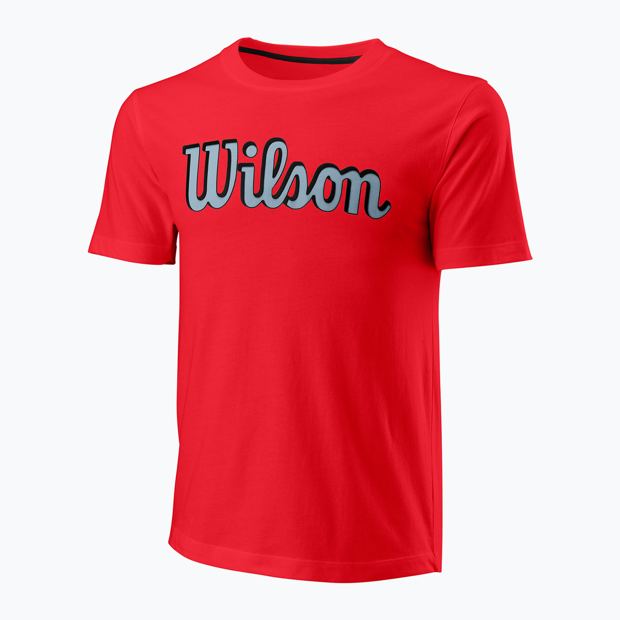 Tricou de tenis pentru bărbați Wilson Script Eco Cotton Tee wilson red (Script Eco Cotton Tee Slimfit WRA806610)