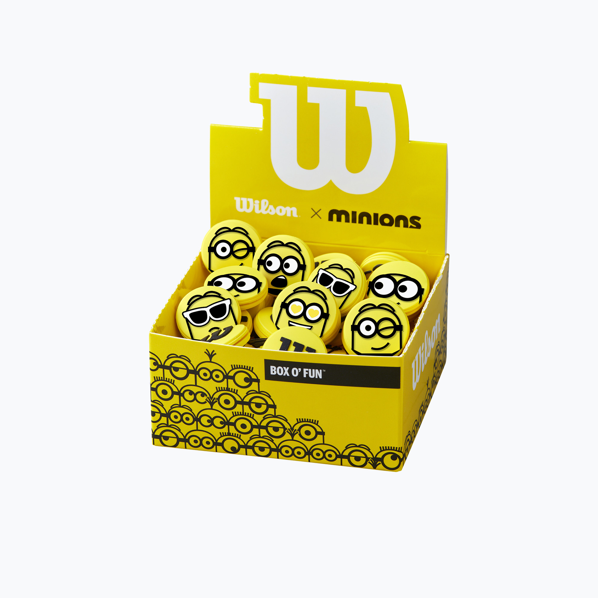 Wilson Minions 2.0 rezgéscsillapító dobozos szett 50 db sárga WR8413801001 (Minions 2.0 Box WR8413801001)
