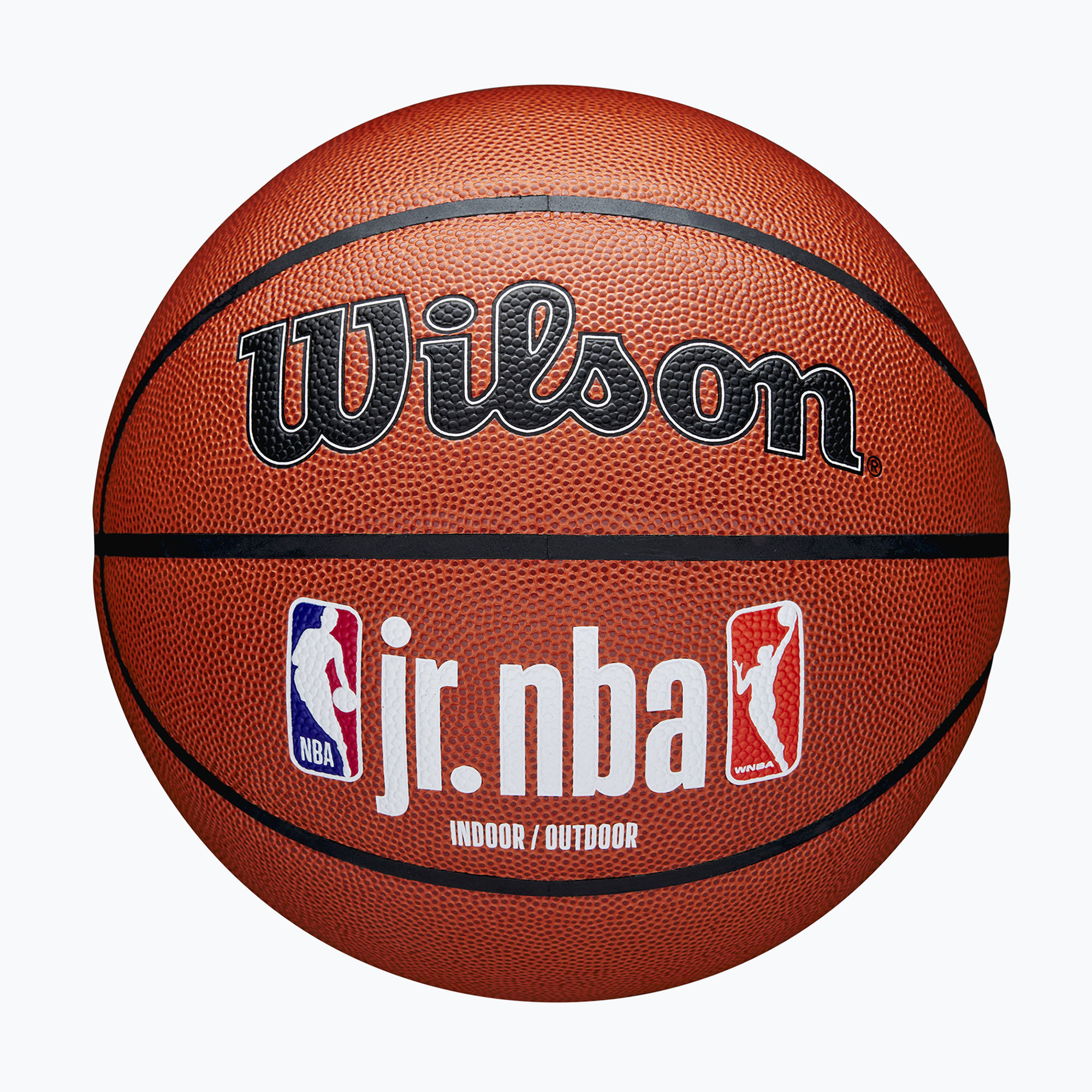 Piłka do koszykówki dziecięca Wilson NBA JR Fam Logo Indoor Outdoor brown rozmiar 7 