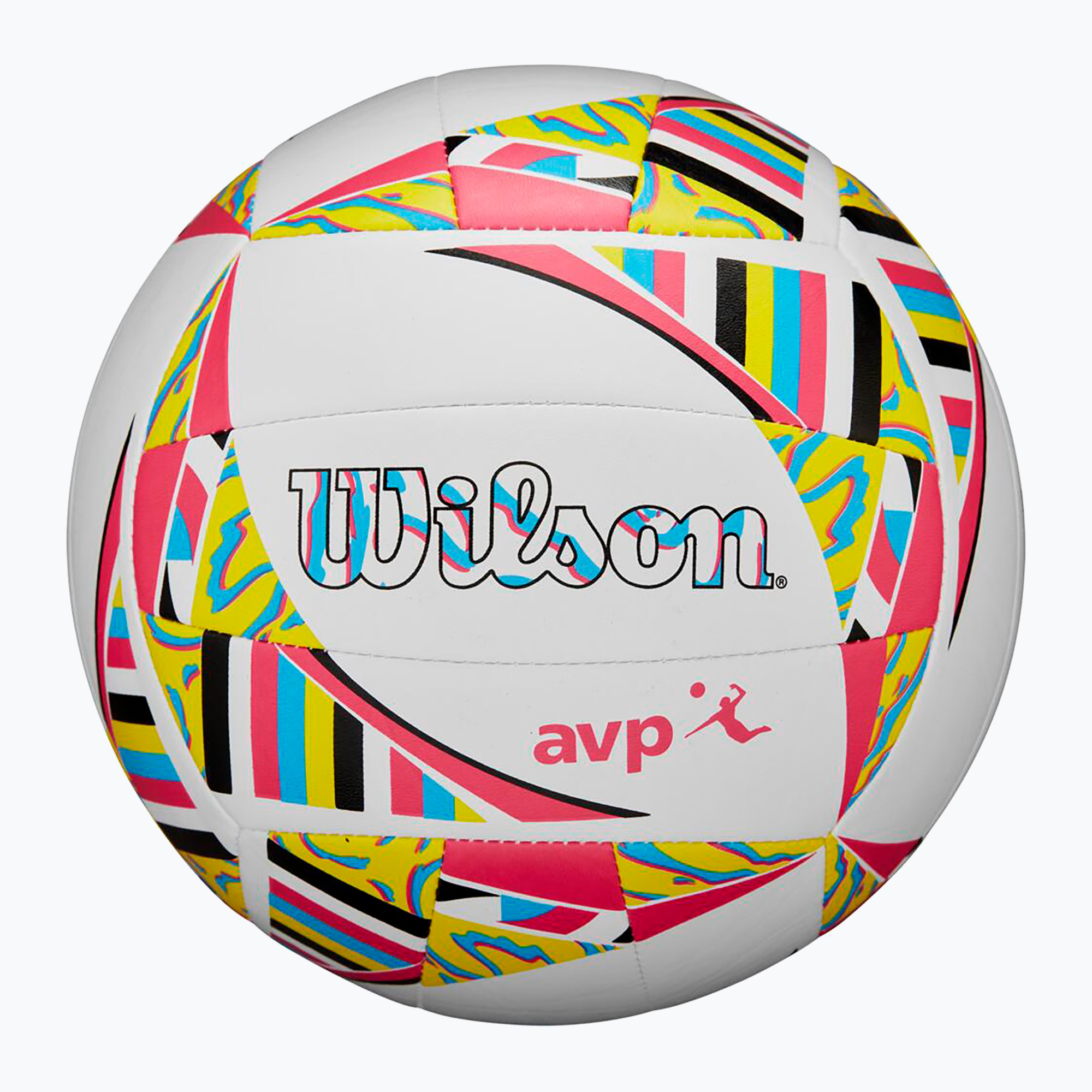 Minge de volei de plajă Wilson AVP Movement white/pink/yellow mărime 5