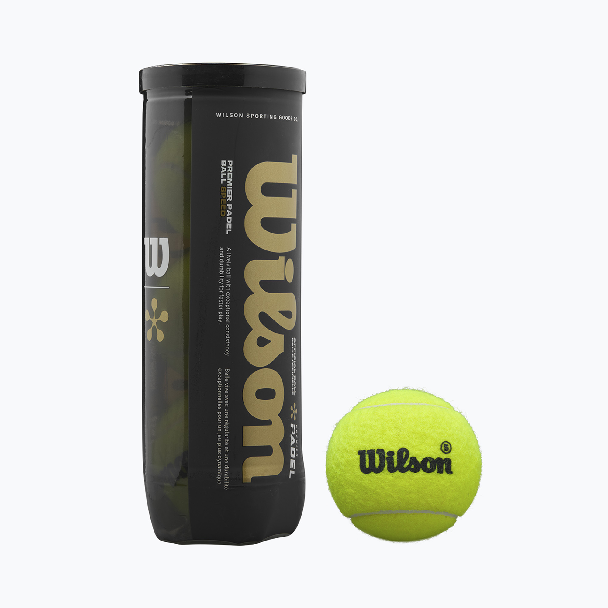 Топки за падeл Wilson Premier Padel Speed 3B 3 бр. yellow