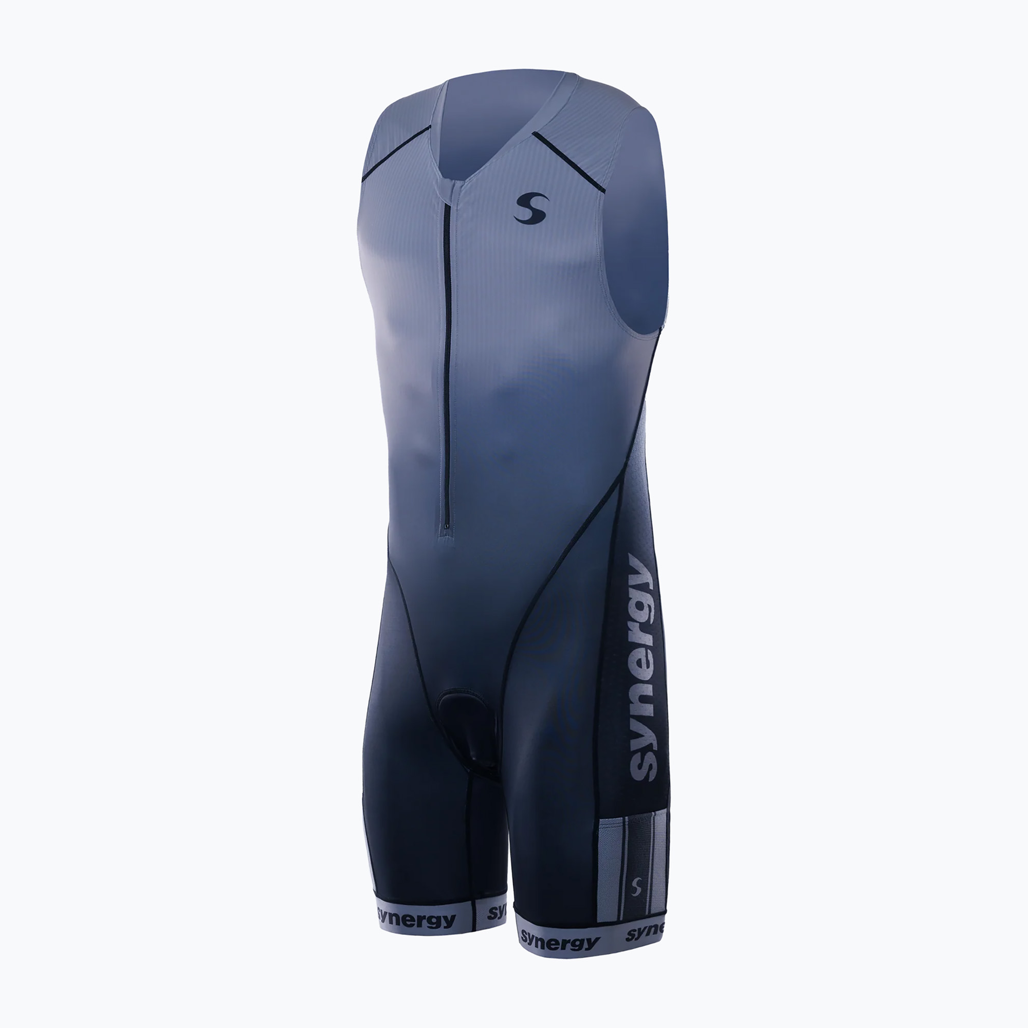 Combinezon de triatlon pentru bărbați Synergy Elite Sleeveless Trisuit smoke gray