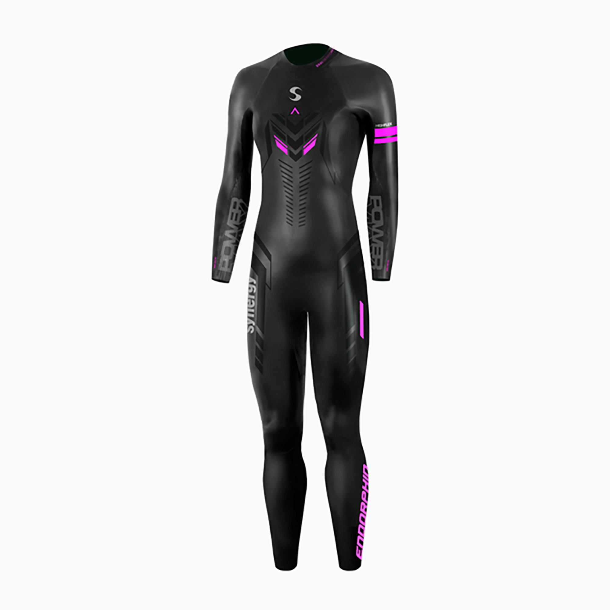 Pianka triathlonowa damska Synergy Endorphin Full Sleeve 5/3 mm black/pink 