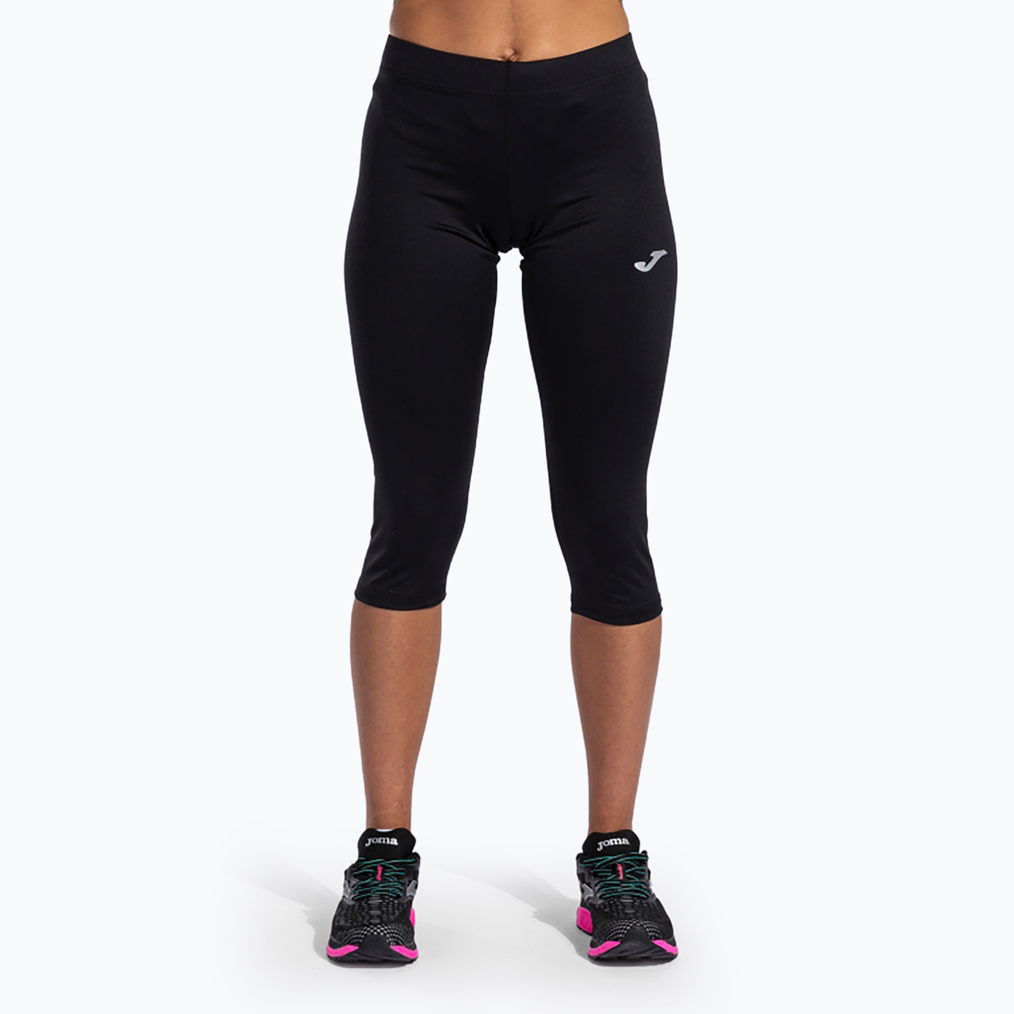 Legginsy do biegania damskie Joma Olimpia 3/4 black 