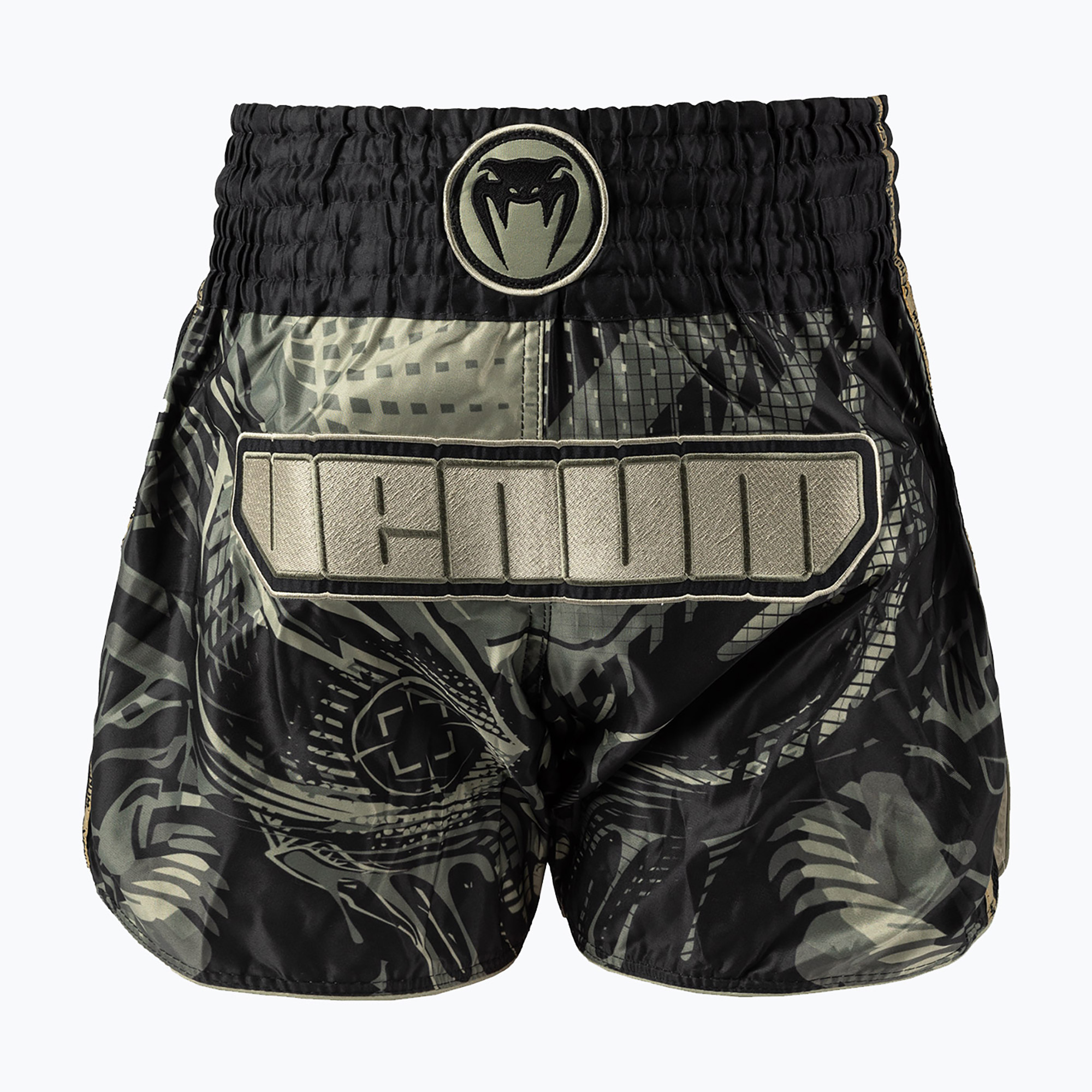 Spodenki treningowe męskie Venum Nexus Invader Muay Thai black/sand 