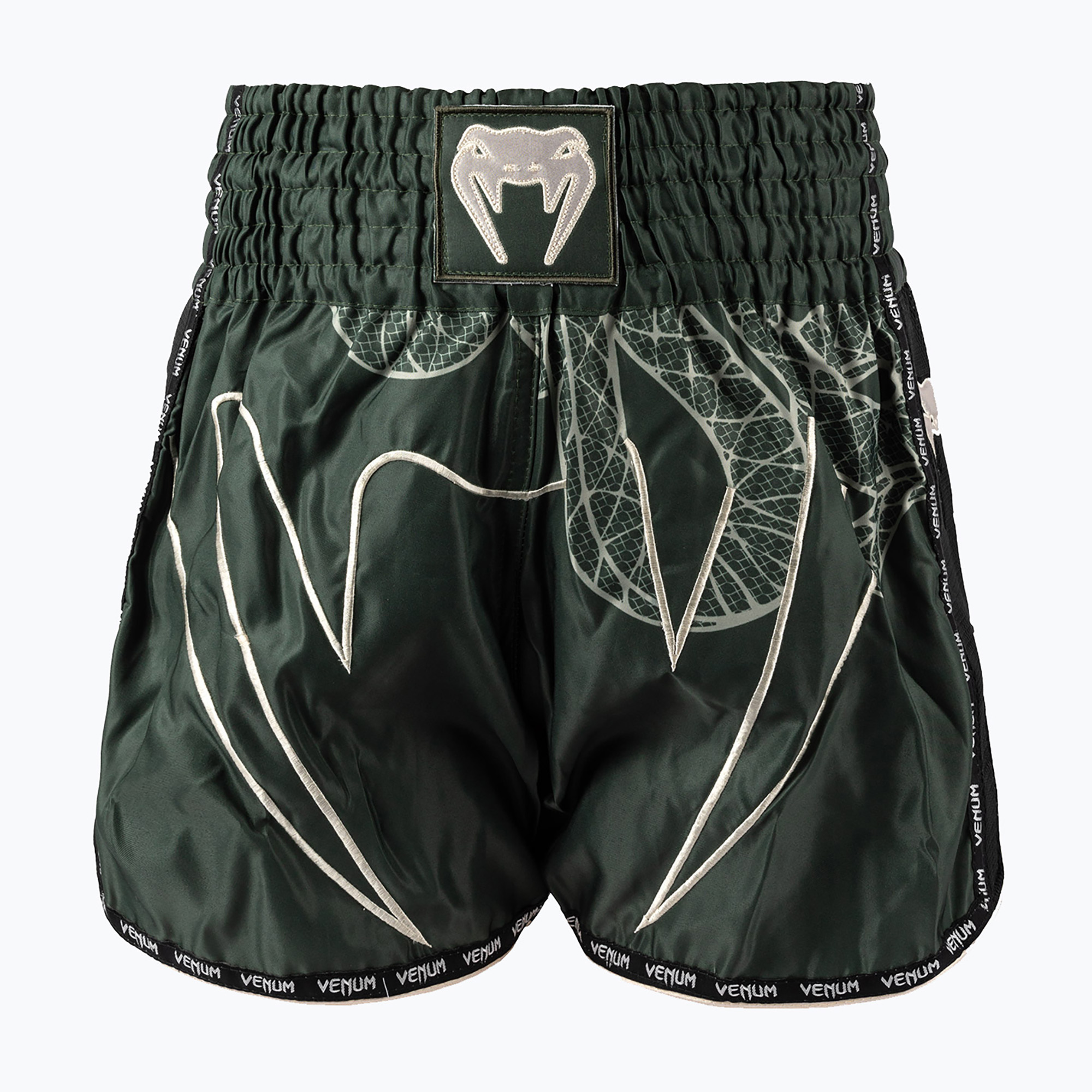 Spodenki treningowe męskie Venum Serpenti Muay Thai khaki/bronze/ivory 